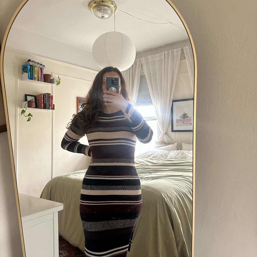 Striped Knit Dress